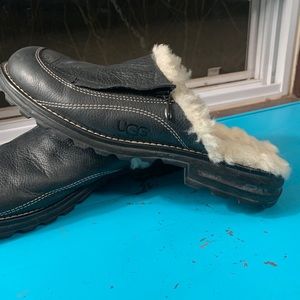 UGG Hampton Sheepskin Leather Clogs.